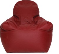 View ARRA Medium Bean Chair Cover(Maroon) Furniture (ARRA)