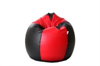 View Comfy Bean Bags XXL Bean Bag Cover(Red, Black) Price Online(Comfy Bean Bags)