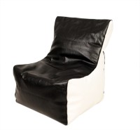 View ARRA Medium Bean Bag Cover(Black, White) Furniture (ARRA)