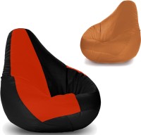 Story@Home XL Bean Bag Cover(Red, Brown) (Story@Home) Maharashtra Buy Online