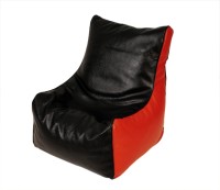 View ARRA Medium Bean Bag Cover(Black, Red) Furniture (ARRA)