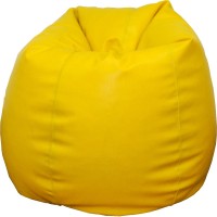 View FAT FINGER XL Bean Bag Cover  (Without Beans)(Yellow) Furniture