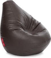 Style Homez XXXL Classic Teardrop Bean Bag  With Bean Filling(Brown)   Furniture  (Style Homez)