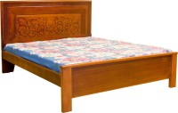 Woodbeei Solid Wood King Bed(Finish Color -  Teak)   Furniture  (Woodbeei)