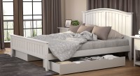 View Urban Ladder Wichita Solid Wood King Bed With Storage(Finish Color -  White) Furniture (Urban Ladder)