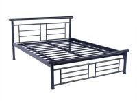View Irony Furniture Metal King Bed(Finish Color -  Black) Furniture