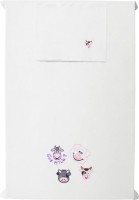 Baby Rap Cotton Embroidered Crib Bedsheet(1 Bed Sheet, 1 Pillow Cover, White) RS.499.00