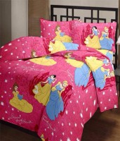 TOP ONE 160 TC Polycotton Double Cartoon Bedsheet(Pack of 1, Multicolor)