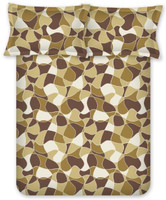 Bombay Dyeing Cotton Geometric Double Bedsheet(1 Bedsheet & 2 Pillow covers, Brown) RS.799.00