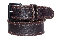 Cops Men Casual Brown Genuine Leather Belt