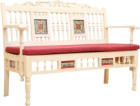 ExclusiveLane Teak Wood Solid Wood 2 Seater(Finish Color - Creamish White) (ExclusiveLane) Karnataka Buy Online
