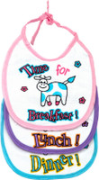 Littles Baby Bib(Pink,Purple,Blue) Littles Baby Bib(Pink,Purple,Blue)