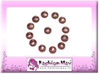 Fashion Max Full Moon with Decrotion and Crystal Forehead Red Bindis(Fancy Design) - Price 135 46 % Off  