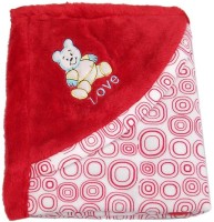 Gargshope Cartoon Crib Coral Blanket for  Mild Winter(Polyester, Red)