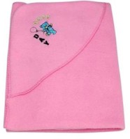 Gargshope Cartoon, Solid Crib Hooded Baby Blanket for  Mild Winter(Polyester, Pink)