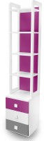 Alex Daisy Young America Engineered Wood Semi-Open Book Shelf(Finish Color - Majenta-Grey-White)   Furniture  (Alex Daisy)