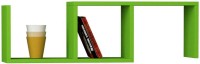 Kingscrafts Solid Wood Open Book Shelf(Finish Color - Green)   Furniture  (Kingscrafts)