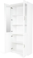 View HomeTown Legacy Engineered Wood Semi-Open Book Shelf(Finish Color - White) Price Online(HomeTown)