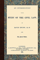 An Introduction to the Study of the Civil Law(English, Hardcover, Irving David)