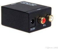 iConnect World Optical Coax Coaxial Toslink Digital to Analog Audio Converter Boom Box(Black)