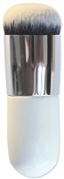 HOSL Bold Handle Large Round Head Makeup Brushes/Foundation Brush/Blush Brush/Buffer Brush/Powder Brush/Bronzer Brush/BB Cream Brush/Kabuki Brush/Beauty Cosmetics Color: Silver and White(Pack of 1) - Price 339 83 % Off  