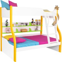 Alex Daisy Cloumbia Engineered Wood Bunk Bed(Finish Color - White, Yellow & Green)   Furniture  (Alex Daisy)