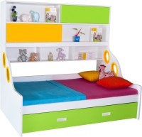 View Alex Daisy Hybrid Engineered Wood Bunk Bed(Finish Color - White, Yellow & Green) Furniture (Alex Daisy)