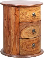 View HomeTown Flint Solid Wood Free Standing Cabinet(Finish Color - Honey) Price Online(HomeTown)