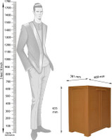 Cello Furniture Plastic Free Standing Chest of Drawers(Finish Color - Wood) RS.2588.00