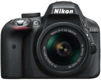 NIKON D3300 DSLR Camera Body with Single Lens: AF-P DX NIKKOR 18 - 55 mm F3.5-5.6 VR (16 GB SD Card + Camera Bag)(Black)