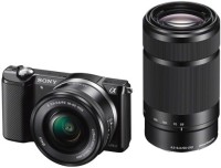 SONY ILCE-5000Y with SELP1650 & SEL55210 Lens Mirrorless Camera(Black)