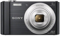 SONY CyberShot DSC-W810/BC IN5(20.1 MP, 6 Optical Zoom, 12x Digital Zoom, Black)