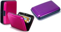 Alexus 6 Card Holder(Set of 2, Purple, Pink)