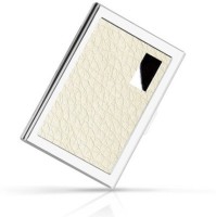 Empreus Stainless Steel White 6 Card Holder(Set of 1, White)