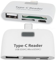 A Connect Z TypeC-CR-002-AcZ101 Card Reader(White)   Laptop Accessories  (A Connect Z)