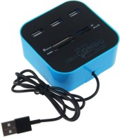 View durReey USB HUB all in one 3 Port Card Reader(Black) Laptop Accessories Price Online(durReey)