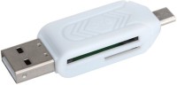 BB4 USB 2.0 + Micro OTG SD T-Flash Adapter for Cell Phone PC Card Reader(White)   Laptop Accessories  (BB4)