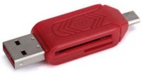 BB4 USB 2.0 + Micro USB OTG SD T-Flash Adapter for Cell Phone PC Card Reader(Red)   Laptop Accessories  (BB4)