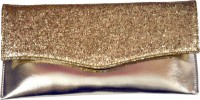 The Trendy Casual Gold  Clutch