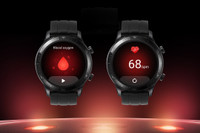 two realme Watch S showing heart rate and blood pressure