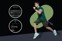 Man running wearing realme Watch S