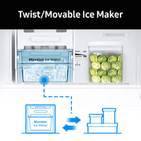 samsung 253 l frost free double door 2 star refrigerator