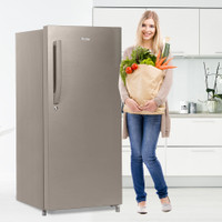 Haier 195 L Direct Cool Single Door 4 Star (2020) Refrigerator (DAZZLE STEEL, HED-20CFDS) Haier 195 L Direct Cool Single Door 4 Star (2020) Refrigerator (DAZZLE STEEL, HED-20CFDS)