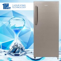 Haier 195 L Direct Cool Single Door 4 Star (2020) Refrigerator (DAZZLE STEEL, HED-20CFDS)