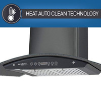 Eurodomo Classy Hc Tc 90 Cm 2 Baffle Filters Touch Control Black 1200m3 Hr With Free Installation Auto Clean Wall Mounted Chimney Price In India Buy Eurodomo Classy Hc Tc