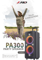 f&d pa300 party speaker