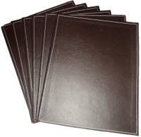 Amita Home Furnishing Rectangle Leather Coaster Set(Pack of 6) RS.399.00
