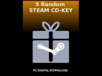 5 Random STEAM CD-KEY(Code in the Box - for PC)