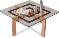 View Durian GIBSON/CT Solid Wood Coffee Table(Finish Color - Clear Glass) Price Online(Durian)