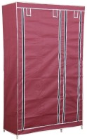 View Novatic Stainless Steel Collapsible Wardrobe(Finish Color - Maroon) Furniture (Novatic)
